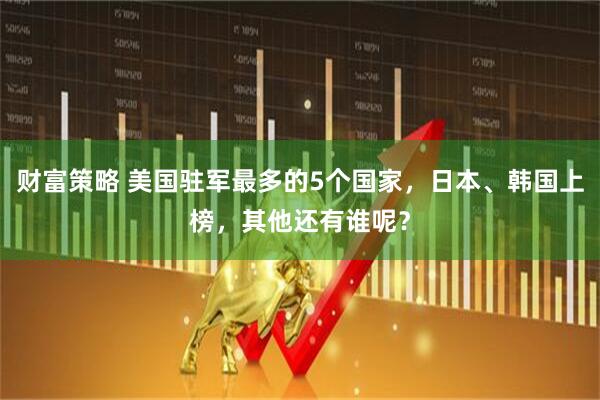 财富策略 美国驻军最多的5个国家，日本、韩国上榜，其他还有谁呢？