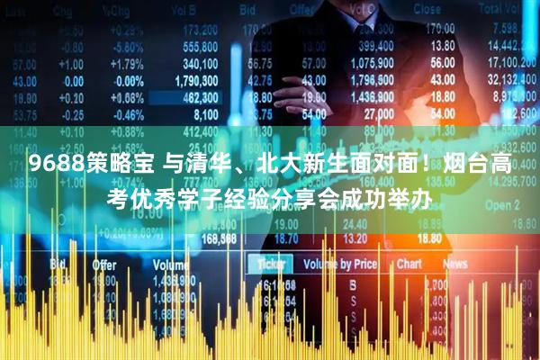 9688策略宝 与清华、北大新生面对面！烟台高考优秀学子经验分享会成功举办