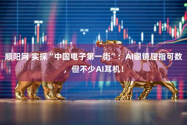 顺阳网 实探“中国电子第一街”：AI眼镜屈指可数，但不少AI耳机！